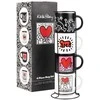 Other Brand Keith Haring - Set of 4 ceramic mugs with stand 300 ml