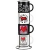 Other Brand Keith Haring - Set of 4 ceramic mugs with stand 300 ml