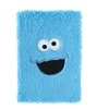 ERIK Sesame Street Cookie Monster A5 premium plush notebook