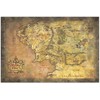 Plakatas ERIK The Lord of the Rings Map of Middle-earth poster