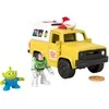Fisher Price Imaginext Disney Pixar Toy Story Pizza Planet truxk + Buzz Lightyear and Alien figures