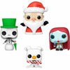 FUNKO POP! Vinilinių figūrėlių rinkinys: Disney: Nightmare Before Christmas, Happy Holidays, ~4 cm (4 vnt.)