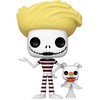 FUNKO POP! Vinilinė figūrėlė: Disney: Nightmare Before Christmas - Jack with Zero, 9 cm