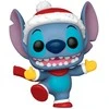 FUNKO POP! Vinilinė figūrėlė: Disney Lilo &amp; Stitch - Stitch su Kalėdų Senelio kepure, 9 cm