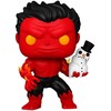 FUNKO POP! Vinilinė figūrėlė: Marvel - Red Hulk with Snowman, 9 cm