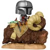 Figūrėlė Funko Pop Deluxe Star Wars - Mando on Bantha with Child in Bag Toy Figure (17.1 cm)