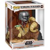 Figūrėlė Funko Pop Deluxe Star Wars - Mando on Bantha with Child in Bag Toy Figure (17.1 cm)