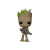 FUNKO POP! Vinilinė figūrėlė: Marvel: Avengers Infinity War - Groot with Gun, 9 cm