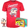 Funko Set figure POP &amp; Tee Back DC Comics Superman Exclusive Flocked
