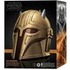Kostiumo aksesuaras - Hasbro Star Wars The Juodas Series The Armorer's Helmet (replica, elektroninės funkcijos, kietas plastikas)