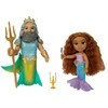 Jakks Pacific Disney The Little Mermaid Ariel + Triton doll 15cm
