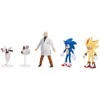 Jakks Pacific „Sonic 3 The Hedgehog“ 5 dalių figūrėlių rinkinys, skirtas filmų kolekcijai (3+)