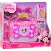 Aptel Disney Rinkinys Didelė perlinė rankinė kelioninė krepšys interaktyvus išmanusis telefonas + priedai 7 dalys Minnie Mouse