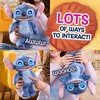 Disney JUST PLAY STITCH Interaktyvus pliušinis nuotaikas keičiantis Stičas, 35 cm