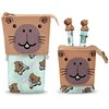 Karactermania Oh My Pop! Capybara pencil casel + Pen 10 colours + erasable pen