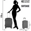 Kelioninis lagaminas Karactermania Wednesday Uniform ABS trolley, 38x55x20 cm