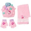 CERDÁ Peppa Pig winter set snood hat gloves