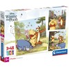Clementoni Dėlionė 3x48 vnt. - Mikė Pūkuotukas