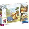 Clementoni Dėlionė 3x48 vnt. - Mikė Pūkuotukas