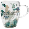 Widdop Co Disney Princess Cinderella floral decorative glass mug