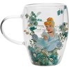 Widdop Co Disney Princess Cinderella floral decorative glass mug