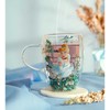 Widdop Co Disney Princess Cinderella floral decorative glass mug