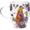 Widdop Co Disney Rapunzel floral decorative glass mug