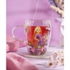 Widdop Co Disney Rapunzel floral decorative glass mug