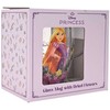 Widdop Co Disney Rapunzel floral decorative glass mug