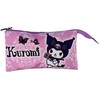 Manenti Hello Kitty Kuromi Violetinė triple pencil case
