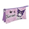 Manenti Hello Kitty Kuromi Violetinė triple pencil case