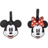 Peers Hardy Disney Mickey &amp; Minnie set of 2 luggage labels