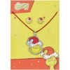 Peers Hardy The Grinch Christmas Set pakabukas + earrings