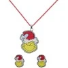 Peers Hardy The Grinch Christmas Set pakabukas + earrings