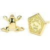 The Carat Shop Harry Potter Chocolate Frog auksinis plated stud earrings