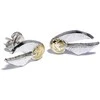 The Carat Shop Harry Potter Deathly Hallows Golden Snitch Platform earrings set