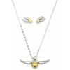 The Carat Shop Harry Potter Golden Snitch pakabukas and earrings set