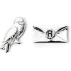 The Carat Shop Harry Potter Hedwig and Letter sidabrinis plated stud earrings