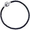 The Carat Shop Harry Potter juodas leather charm bracelet