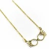 The Carat Shop Harry Potter Luna Lovegood Glasses Necklace + Christmas ball