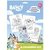 Kids Euroswan - Priedai licencyjne Rinkinys kreatywny, kolorowanka, kredki | Bluey