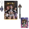 Kids Licensing KPop Demon Hunters notebook with pen and keychain