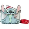 Loungefly Disney Stitch Holiday glitter crossbody bag