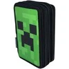 Manenti Minecraft Face triple pencil case