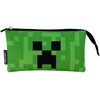 Manenti Minecraft Face triple pencil case
