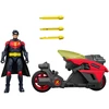 Mattel Usorteret DC Universe Robin 15cm & Small Vehicle