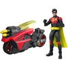 Mattel Usorteret DC Universe Robin 15cm & Small Vehicle