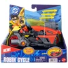 Mattel Usorteret DC Universe Robin 15cm & Small Vehicle