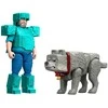Mattel MINECRAFT Steve i wilk 2pak figurek JFR71 /4