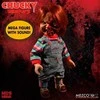 Mezco Toys Chucky Childs Play 3 Chucky Pizza Face talking figure 38cm